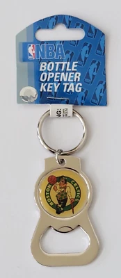 BOSTON CELTICS Premium Metal Sólido Abridor de Botellas Llavero Plata Llavero AMINCO Foto 1 de 2