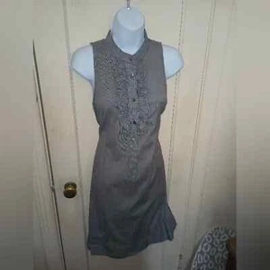 GAP Gray Ruffle Dress sz 10 - Picture 1 of 4