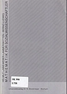 Mathematik für Sozialwissenschaftler - Picture 1 of 1