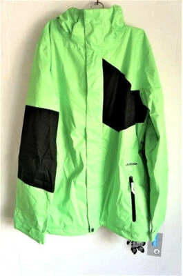 Volcom Herren Snowboardjacke Stone Block Jacke Größe M Electric Green NEU #D23 - Bild 1 von 3