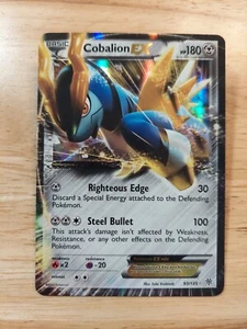 Cobalion EX 93/135 Plasma Storm NM Ultra Rare Pokemon Card - Picture 1 of 2