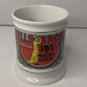 The Corner Store HILLS BROS JAVA KAFFEE Porzellanbecher 1984 Franklin Porzellan - Bild 1 von 7