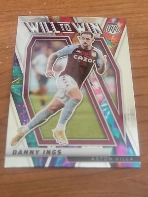 2021-22 Panini Mosaic Premier League Will To Win Insert Danny Ings Aston Villa - Image 1 of 3