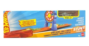 Hot Wheels Stunt Tracks Spin & Score Racing Set - Picture 1 of 3