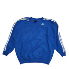 Adidas Blue Crew Neck Long Sleeve Sports Top UK Men's Size 2XL L384