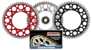 Renthal Grooved Front Twinring Rear Sprocket R1 Chain for Honda CRF250R CRF250X - Picture 1 of 4