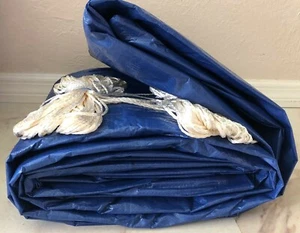 20' X 25' Multi Purpose Blue Poly Tarp Cover Tent Shelter RV Camping Tarpaulin - Picture 1 of 8