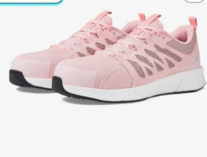 Scarpe da lavoro donna rosa con suola antiscivolo. - Foto 1 di 6