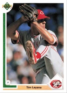 1991 Upper Deck Baseball Tim Layana Cincinnati Reds #396 - Picture 1 of 2
