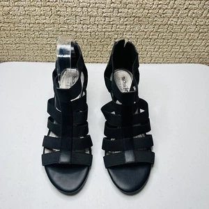 Sandalias negras Coach & Four con tiras al tobillo para mujer 7 - Imagen 1 de 10