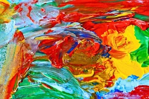 Fotomurale-QUADRO ASTRATTO-(3406)-NON TESSUTO-Carta da parati-Colore Olio Arte XXL - Foto 1 di 1