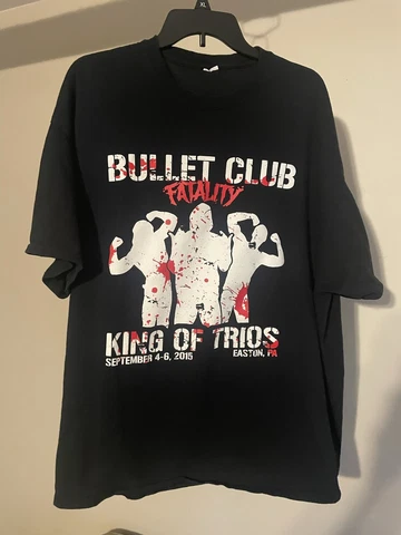 Bullet Club CHIKARA King Of Trios 2015 Exclusive Tee 2XL AJ Styles Young Bucks Cover