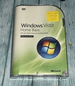 Microsoft Windows Vista Home Basic 32 Bit DVD W/ Service Pack 1 + Product Key - Picture 1 of 3