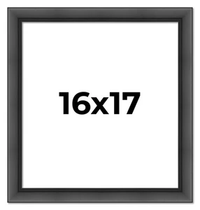 16x17 Frame Black Passaggi Solid Wood Picture Frame Width 1.5 Inches | Interior - Picture 1 of 9