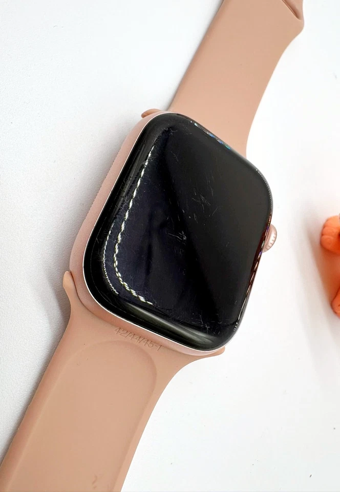 Apple Watch Series 10 (42mm, GPS) Pink Sand Aluminum – 100% Battery + Extra Bnds - Image 1 of 4