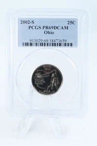2002-S PCGS PR69DCAM Ohio State Quarter Proof 25C - Picture 1 of 2