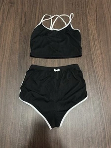 Top e pantaloncino donna con retro incrociato Cami taglia S - Foto 1 di 7