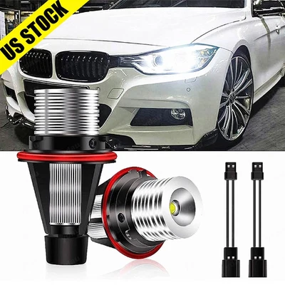 FOR BMW 525i 530i 745Li 745i 760Li X5 X3 HALO LED ANGEL EYE MARKER LIGHT BULBS Foto 1 de 4