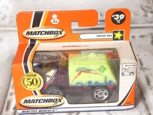Matchbox Diecast 1/64 96807 Police Bus MB #39 50th Anniversary New In Box NIB  - Picture 1 of 6