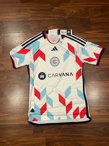 Adidas Chicago Fire FC IY8060 Authentic Away Soccer Aeroready Jersey Sz Small - Picture 1 of 3