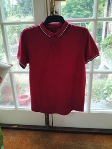 Firetrap Burgundy Polo Neck Shirt. Size M - Picture 1 of 3