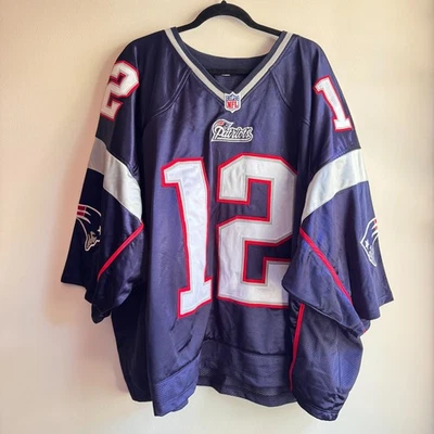 Tom Brady Football  Jersey #12 New England Patriots Size 5X - Image 1 of 4