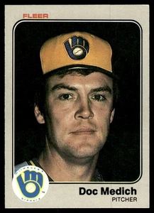 1983 Fleer Doc Medich Milwaukee Brewers #39 - Picture 1 of 2
