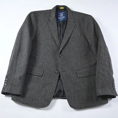 NUEVO Abrigo Deportivo Blazer Legendario Tweed Espiga Gris Grande American Eagle Foto 1 de 4