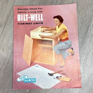 Vintage 50er Jahre Bilt-Well Schrank Einheiten Prospekt Katalog Holzarbeit Dubuque Iowa - Bild 1 von 3
