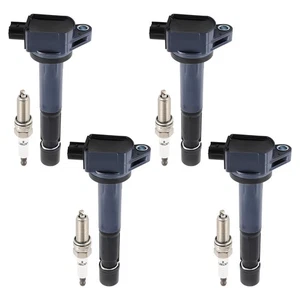 4 bobinas de encendido + 4 bujías para Acura TSX 2,4 L 2009-2014 UF629 97390 - Imagen 1 de 17