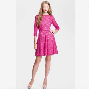 Vestido de encaje French Connection para mujer talla 10 Ibiza rosa iris rápido nuevo con etiquetas - Imagen 1 de 11