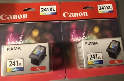 2 Pack Canon CL-241XL Color Ink Cartridge High-Yield Sealed Genuine Original OEM - Image 1 of 2