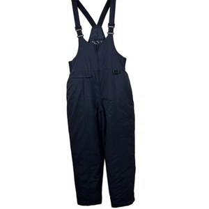 Chalet Ski Wear Boys 16 Black Snow Bibs Insulated Nylon Taiwan Winter Pants - Picture 1 of 10