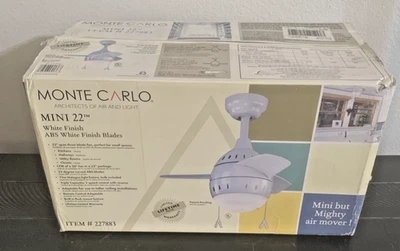 Monte Carlo MIni 22th Ceiling Fan - Image 1 of 2