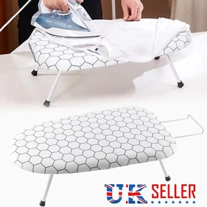 Tabletop Ironing Board 80 x 30cm Foldable Small Lightweight Compact Space Saving - Picture 1 of 12