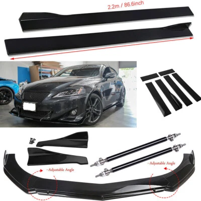For Lexus IS250 IS300 Front Bumper Lip Spoiler Splitter Body Kit/Side Skirt Rear Foto 1 de 4
