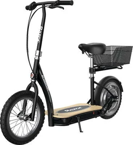 EcoSmart Metro HD Monopattino Elettrico Sedile Imbottito Bamboo Deck 16" Pneumatico 15,5mph 12Mi - Foto 1 di 12