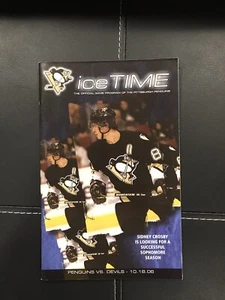 Evgeni Malkin First NHL Game Goal Ice Time Program Penguins 10/18/06 Devils - Picture 1 of 2