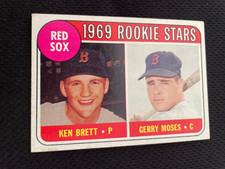 1969 BOSTON RED SOX ROOKIES TOPPS KEN BRETT #479 BASEBALL CARD