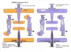 Calcomanías Karaya Models 1/48 ANTONOV An-2 COLT Milka Chocolate - Imagen 1 de 2