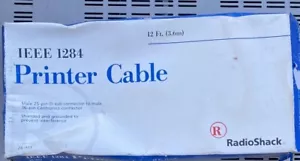 12 Fuß parallel zu Centronics CN36 Stecker auf DB25 Stecker Kabel neu versiegelt - Bild 1 von 2