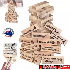 Super Naughty Block Tower Game - Couple Activities & Date Night Ideas AU DX - Picture 1 of 14