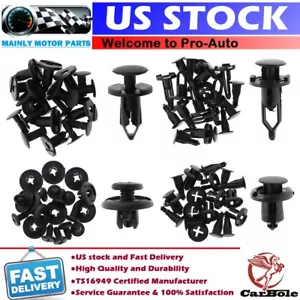 40PCS Car Push Retainer Pin Body Bumper Rivet Trim Molding Clip Kit Accesorios - Imagen 1 de 10