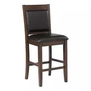 Coaster Dewey Upholstered Faux Leather Counter Height Chair in Brown - Picture 1 of 7