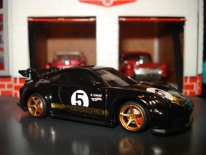 PORSCHE 911 GT3 CUSTOM EDITION " BLACK" 5 SPOKE COPPER WHEELS & REAL RIDER TIRES - Picture 1 of 4