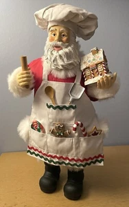 Clothtique Possible Dreams 17" HOCH Santa Cookie Baker Schürze Lebkuchenhaus - Bild 1 von 24
