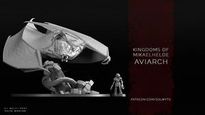 Kingdoms of Mikaelhelde - Aviarch(140mm)/TTRPG/Wargaming/Grimdark/by Solwyte - Foto 1 di 4