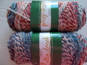 Altin Ilmek Twist bulky gradient yarn, Red/blue multi, lot of 2 (143 yds ea) - Picture 1 of 3