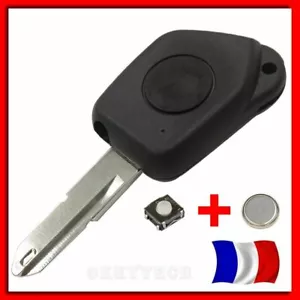 Coque Plip Clé Pour Peugeot Un Bouton 106 205 206 306 405 406 + 1 Switch + Pile - Picture 1 of 4