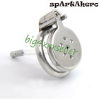 Super Small Stainless Steel Male Trumpet Cage Chastity Lock Anti-off Rings Lock